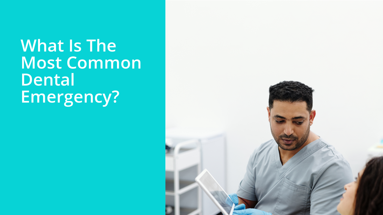What is the most common dental emergency?